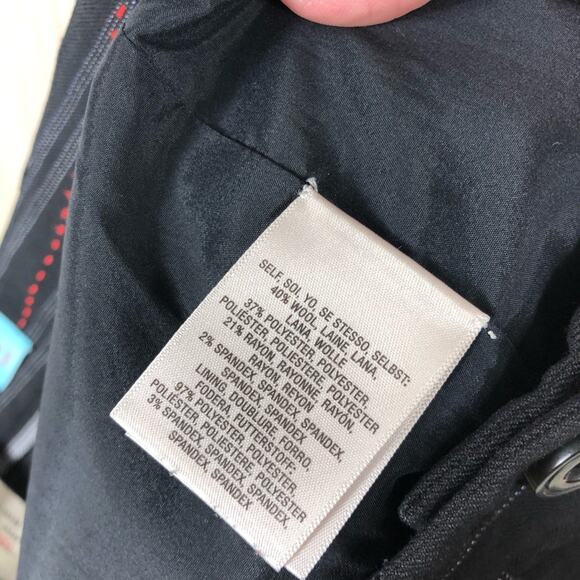 Anthropologie Cartonnier Lou Taper Wool Blend Mid Rise Cuffed Crop Pants 6 - Picture 11 of 12